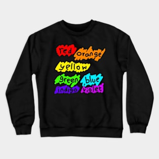 Rainbow colours Crewneck Sweatshirt